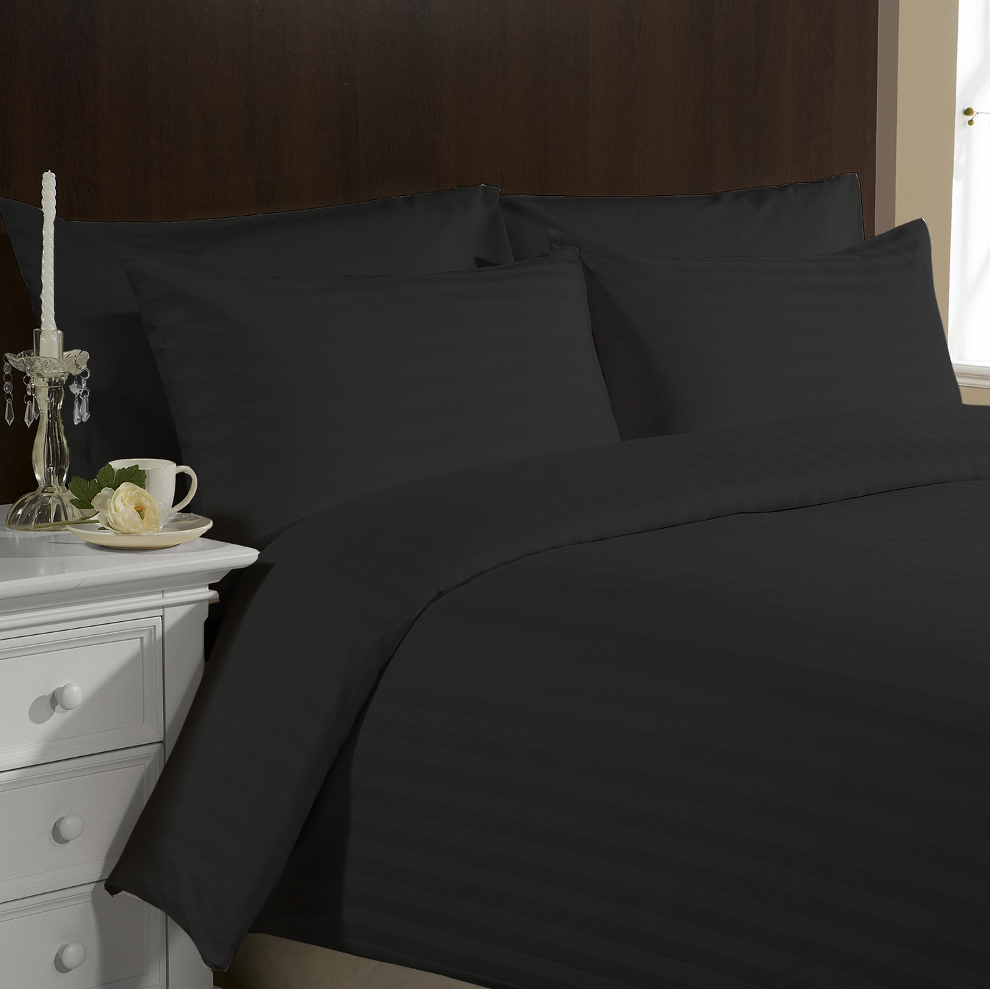 Black & White Hotel Stripes Beddings