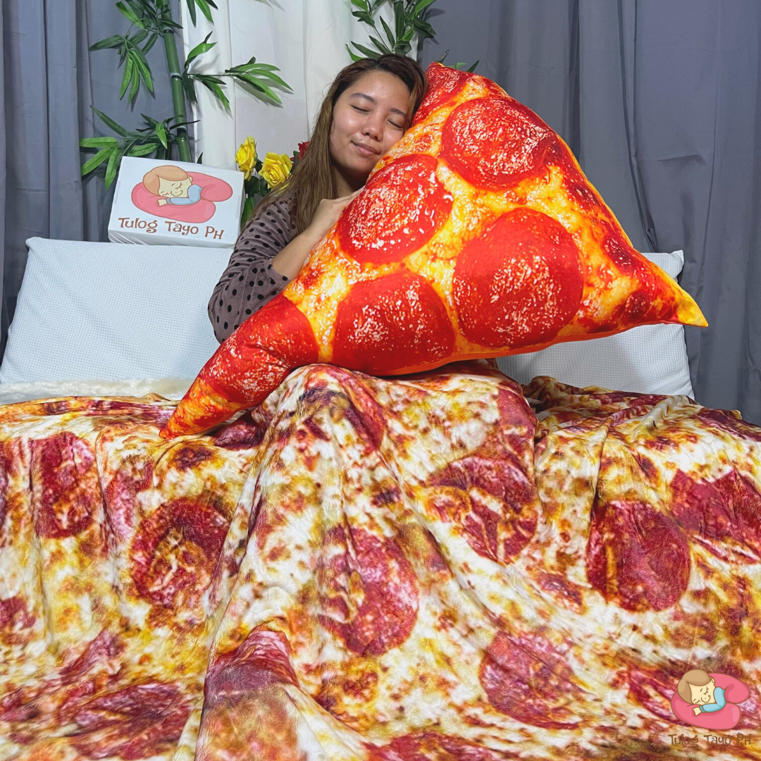 Pizza Peperoni Faux Fur Blanket