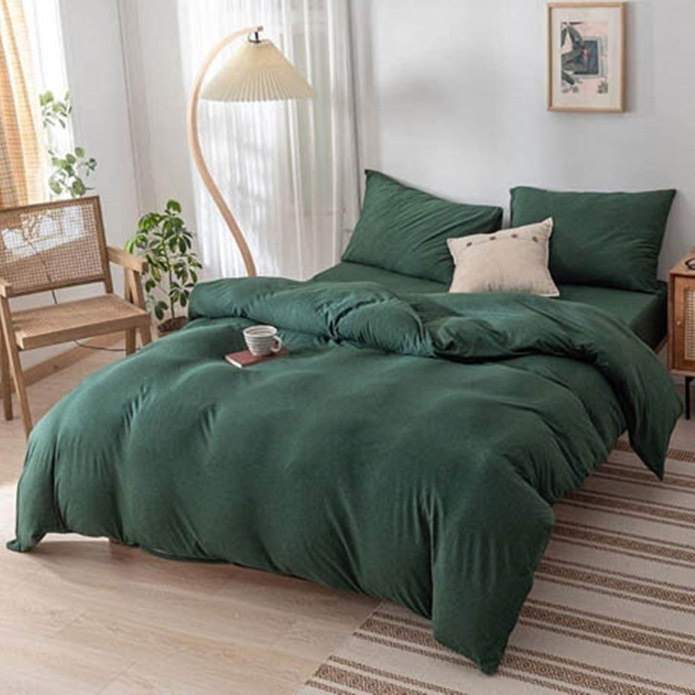 Army Green Plain Beddings Set