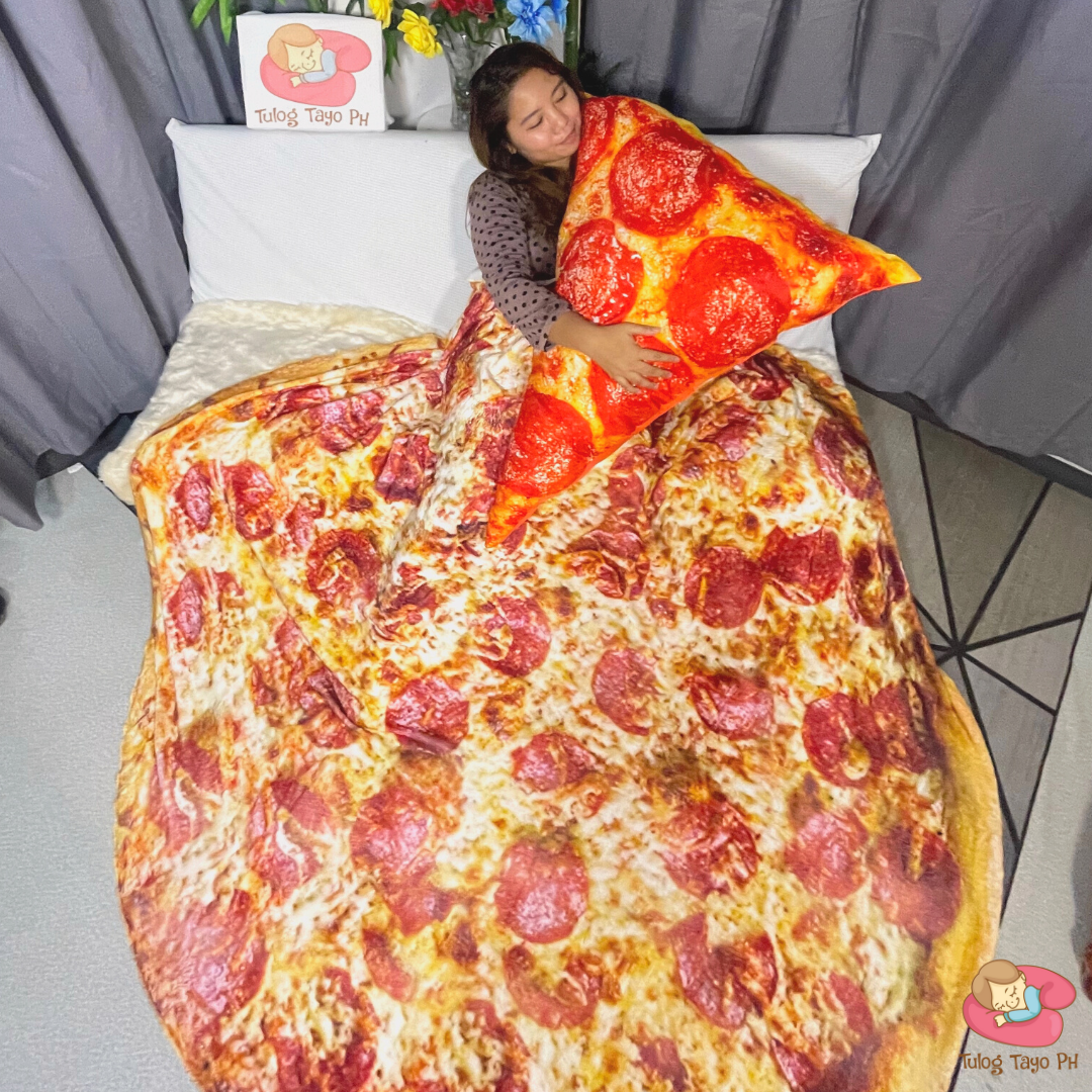 Pizza Peperoni Faux Fur Blanket