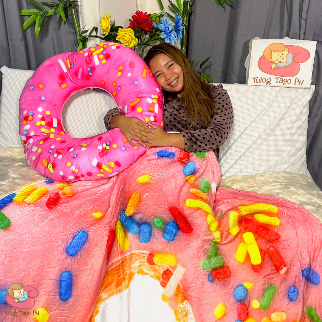 Strawberry Donut Faux Fur Blanket