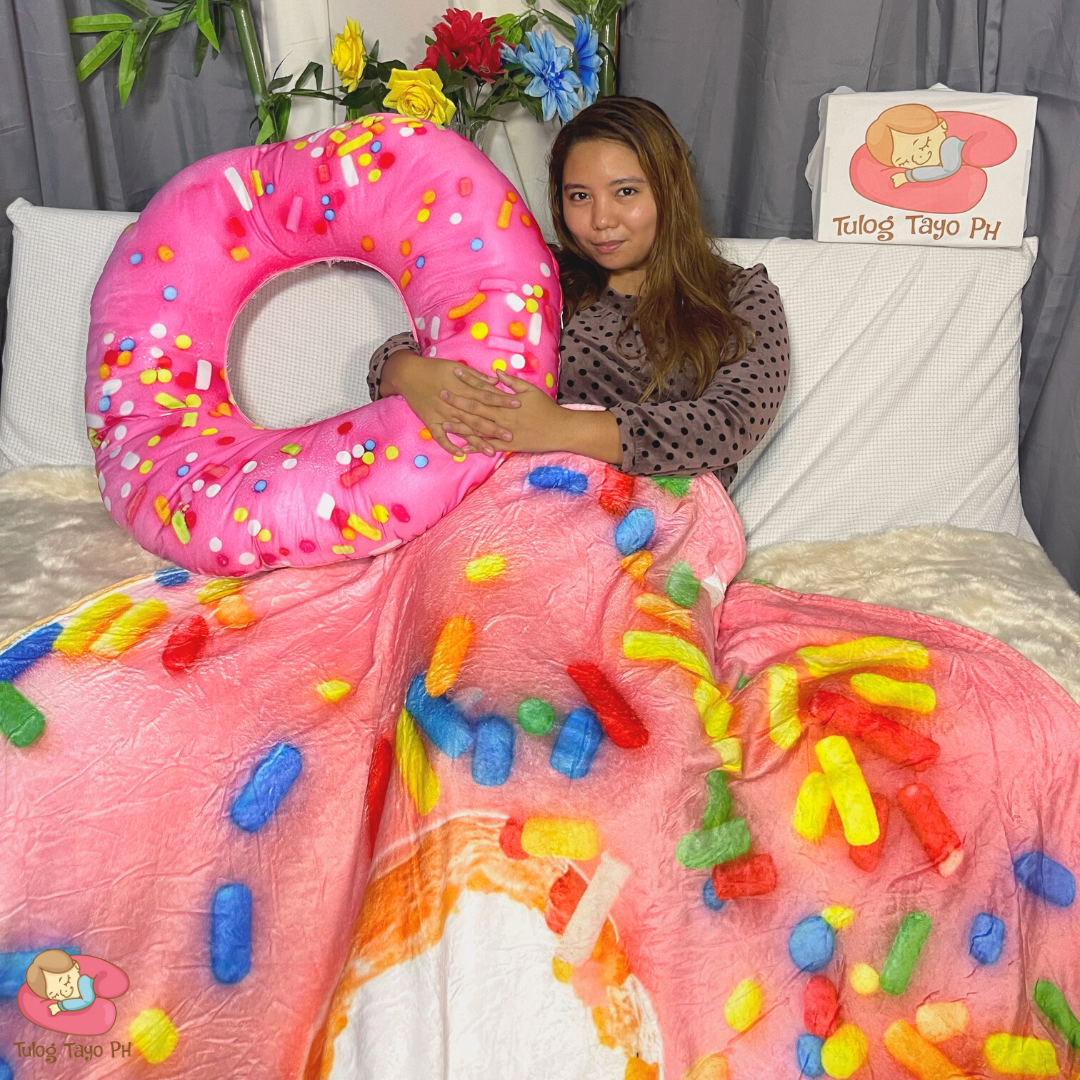 Strawberry Donut Faux Fur Blanket