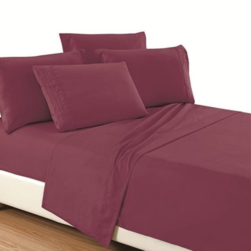 Old Rose Plain Beddings Set