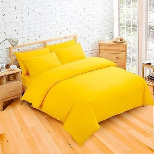Yellow Plain Beddings Set